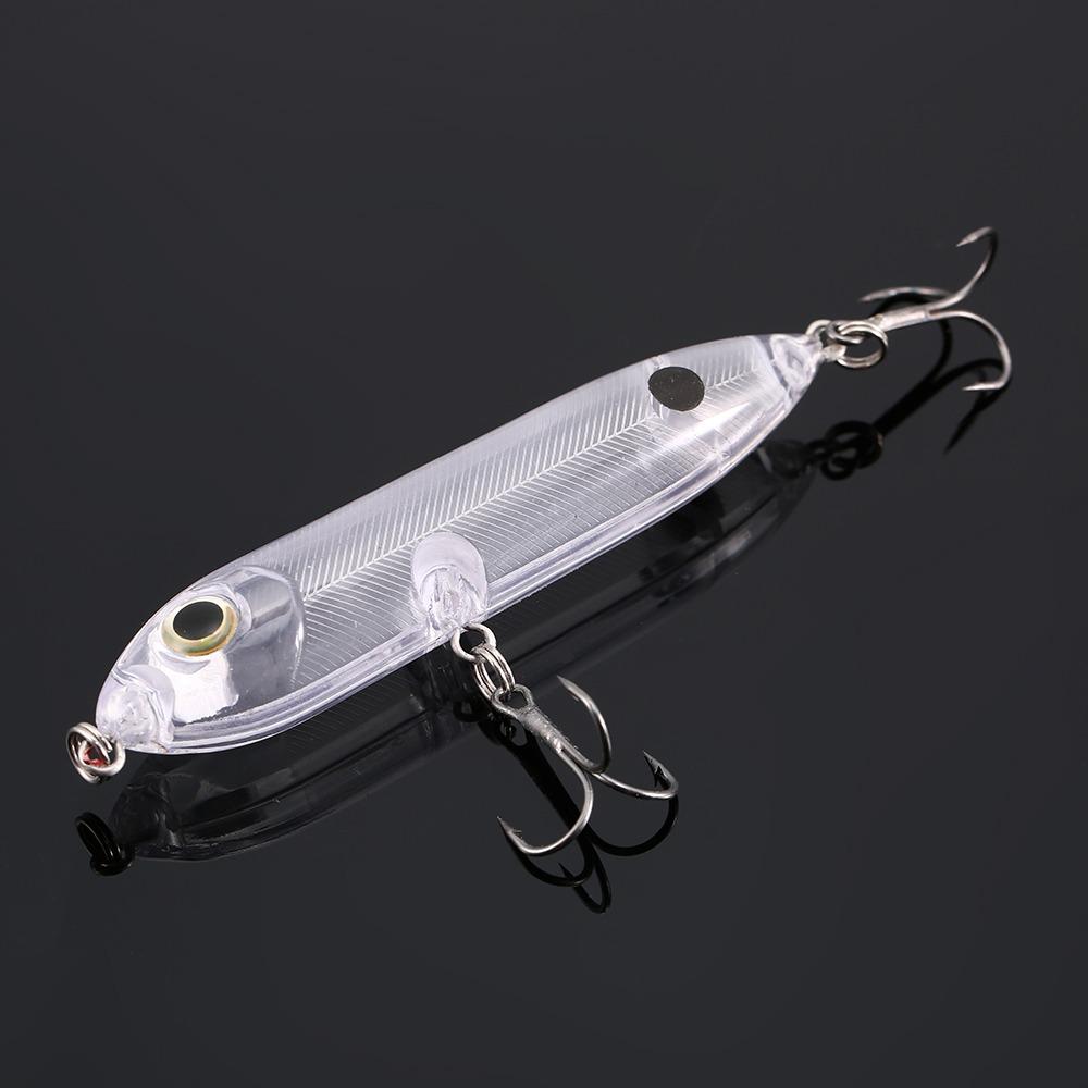 With 3D Eyes Pencil Popper Lure ABS Hard Bait Lure Topwater Fishing Lure  Freshwater Fishing