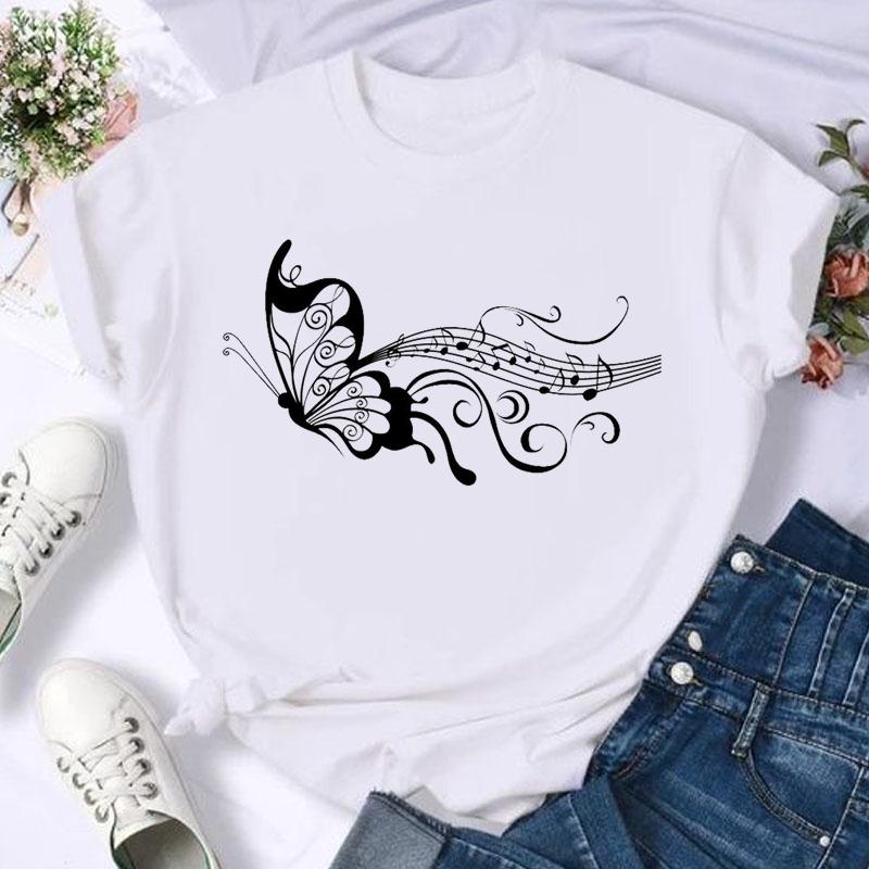 

Summer Fashion Graphic T-shirt Clothing Horse New 90s Trend Casual Women Top T-shirt Short Sleeve Lady Female Print Tee 4XL