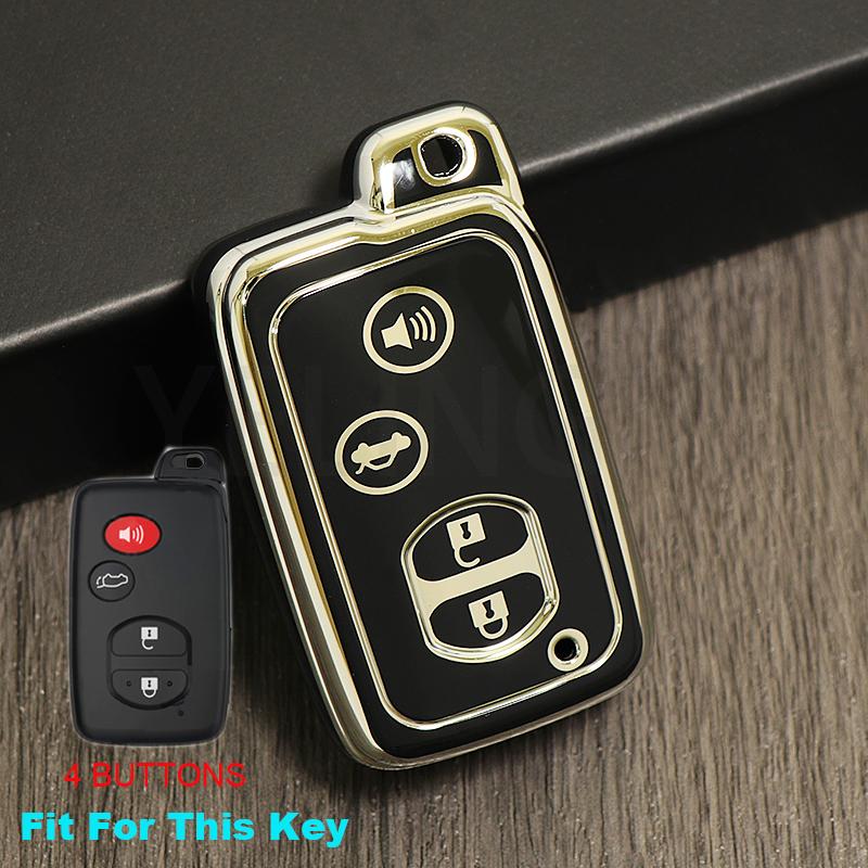 TPU Car Key Case Cover For Toyota Camry  Kluger Mark X Subaru Foreste XV Crown Majesta Highlander Land Cruiser Prado Protector