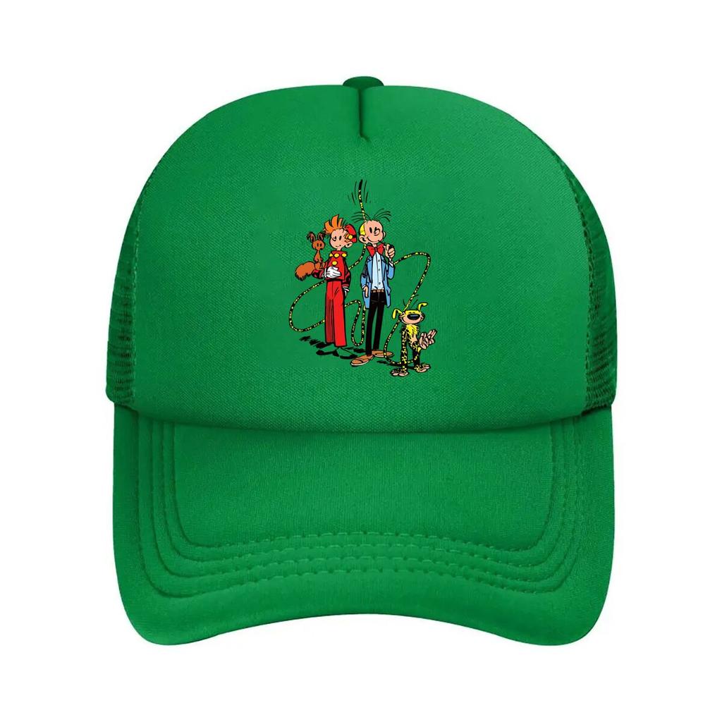 Classic Cartoon Trio Retro Animation - Inspired Character Art Mesh Baseball Cap