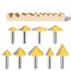 Professional Efficient 8mm Shank V Flute Router Bit Carbide End Mill For Diverse Woodworking Needs Smooth Wood Cutting
