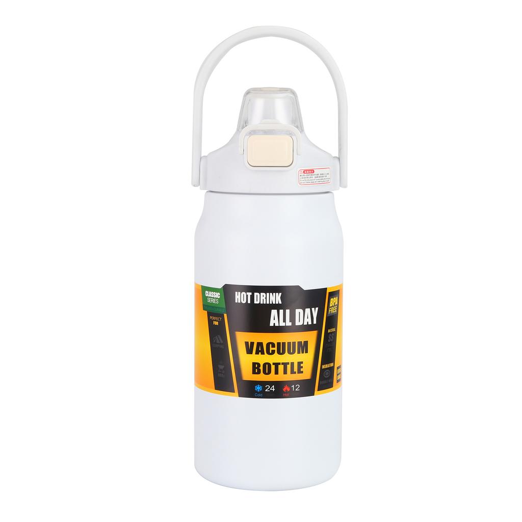 Large Travel Tumbler Thermos Mug Thickened Steel Double Wall Sports Water Bottle Vacuum Flask