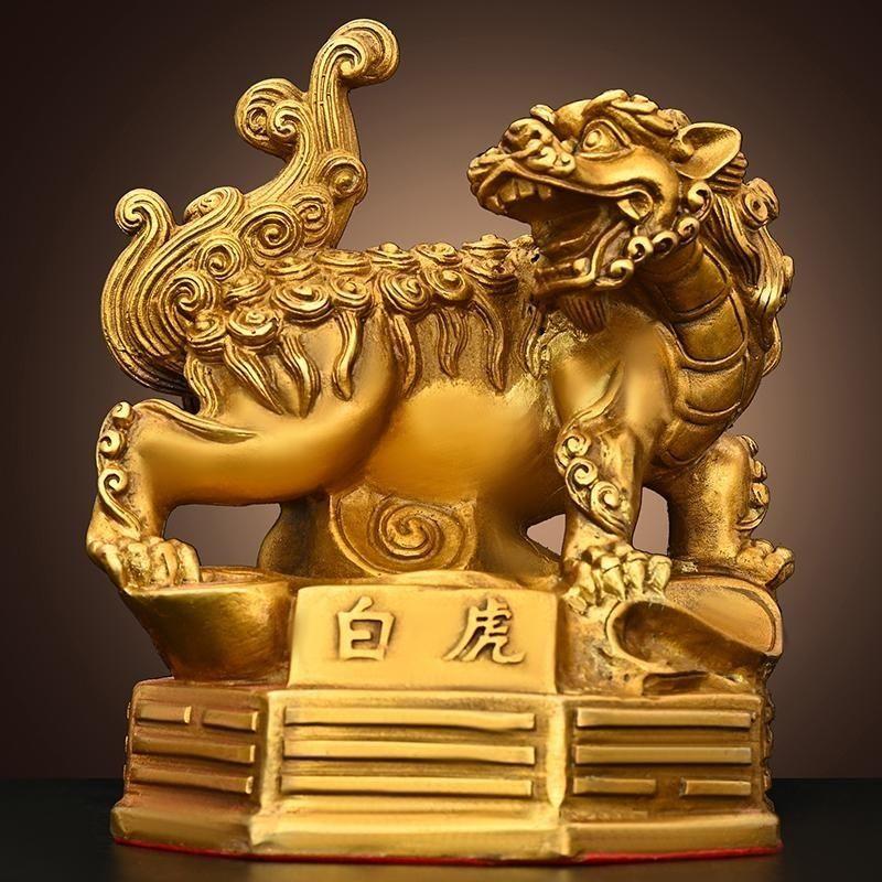 Měděné ozdoby čtyř božských bestií, duchovní bestie, zelení draci, bílí tygři, rumělkoví vrabci a dekorativní řemesla Xuanwu.