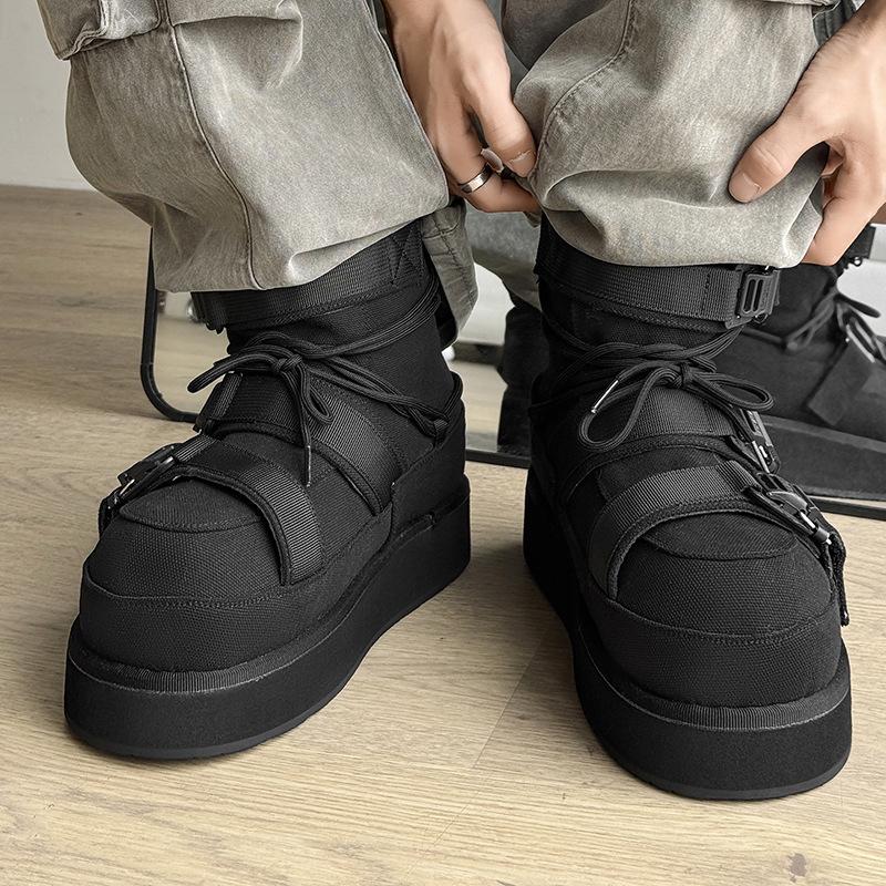 Winter Short Snow Boots Woman Cross Lace Up Round Toe Wool Warm Flat Platform Shoes Women Cow Suede Ankle Boots For Women