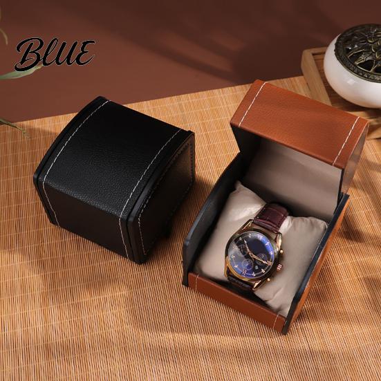 Individual Watch Storage Interior Lining Curved Flip Box with Container Single Lid Soft Display Stand