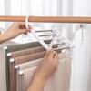 1PCS Folding Trouser Rack Multi-functional Household Multi-layer Trouser Hanger Traceless Trouser Rack Wardrobe Storage Shenqi