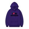 Herren Gothic Streetwear Kapuzenpullover Mit I LOVE MY BOYFRIEND Aufdruck Langarm Lockerer Schnitt