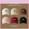 Perfectly Baseball Designed Cap With Charming Dog Embroidery For Wear Everyday