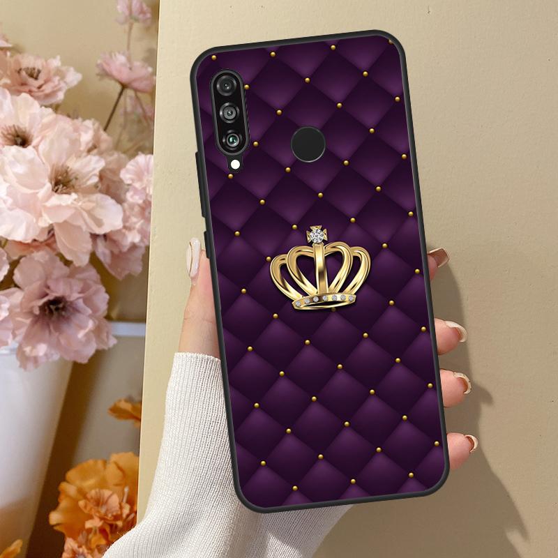 

Quilted Texture Sofa Pattern Crown For Huawei Nova Y70 Y91 Y61 Y73 Y72 Y90 Y60 12s 12i 11i 8i 9 10 SE P40 Lite P30 P60 Pro Case Huawei Nova Y61