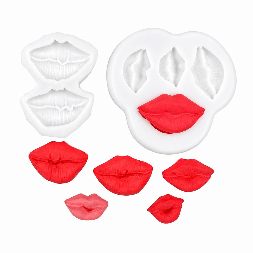 4pcs Kiss Lips Design Silicone Baking Molds Chocolate Candy Molds  Birthday Party Valentine's Day