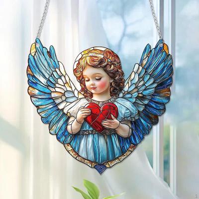 Angel Hanging Ornament Valentine's Day Sign Couples Love Decoration Indoor Pendant