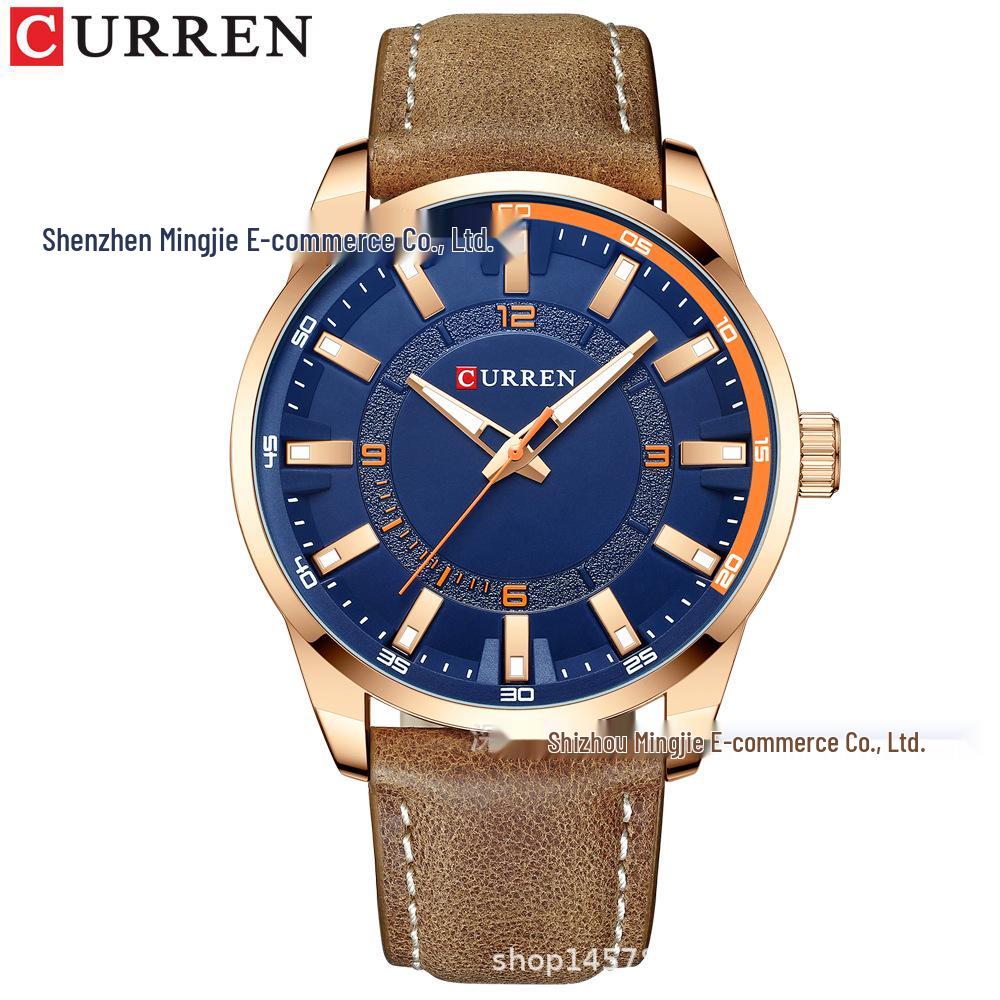CURREN 8390 Men s Waterproof Business Quartz Watch - Stylish and Simple Design