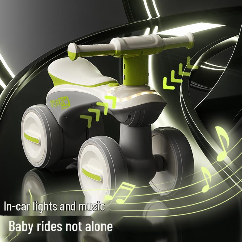 Kids' Multifunctional Ride-On Car: Balance Bike & Scooter, Ages 1-6, Four-Wheel Anti-Rollover Design