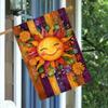 1pc, Summer, Enchanting Sun and Flowers (4) -Double-Sided Garden Flag, Courtyard Decoration, Outdoor Decoration, Lawn Decoration, Flag Only