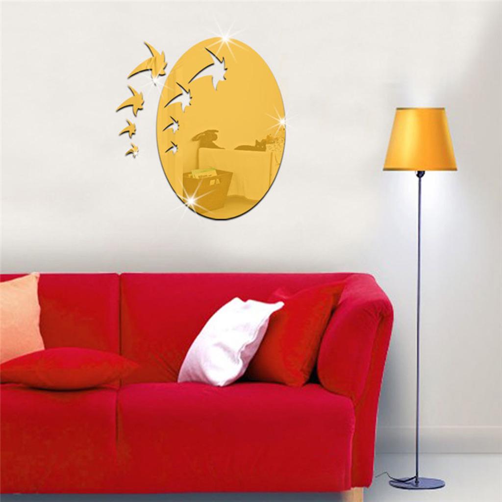 Buy A Set of Maple Leaf Mirror Wall Stickers Selfadhesive Art Decor