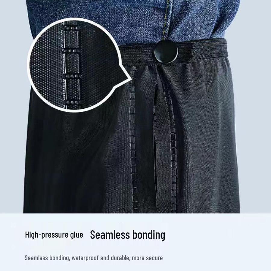 Unisex Waterproof Rain Shoe Covers, Thick, Wear-Resistant, High-Top; Ideal for Outdoor Cycling and Delivery.