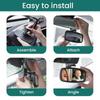 Wide Angle Clip on Car Mirror for Baby Safety Baby Observation Mirror  Rear Passengers Viewing