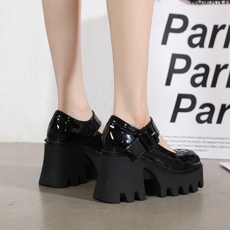 Fashion Women Pumps Japanese Style Platform Lolita Shoes for Women Chunky Heels Vintage Soft Girls Shoes School Heeled Mary Janes Shoe