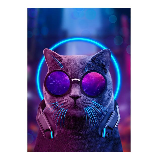 Cyberpunk Cats Duck Bear Fantasy Posters Wall Art Canvas Prints Modern Fashion Animals Paintings Living Room Home Decor Pictures