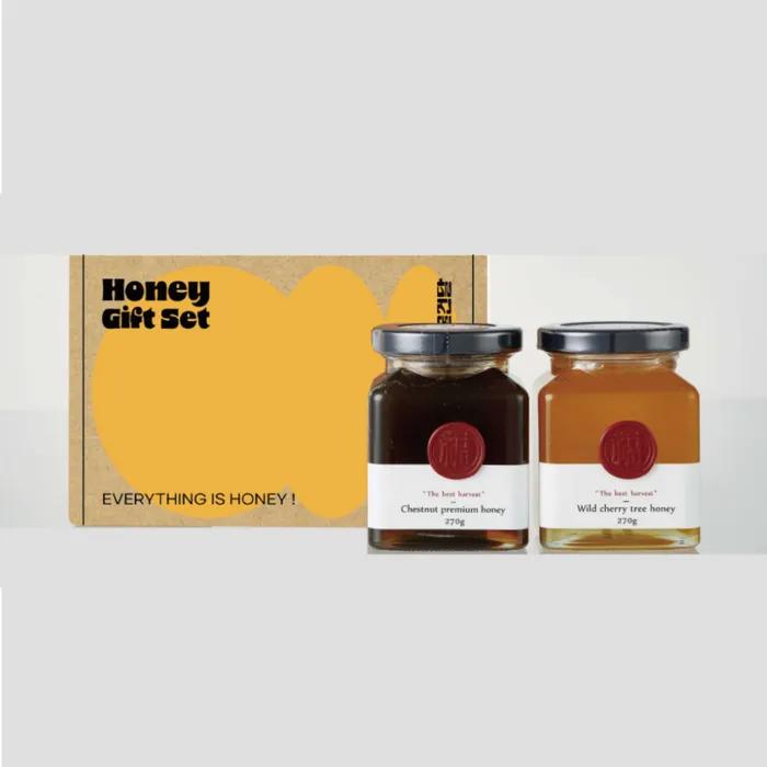 [Honey Gift] 2 Types of Honey Bundled In a Bojagi