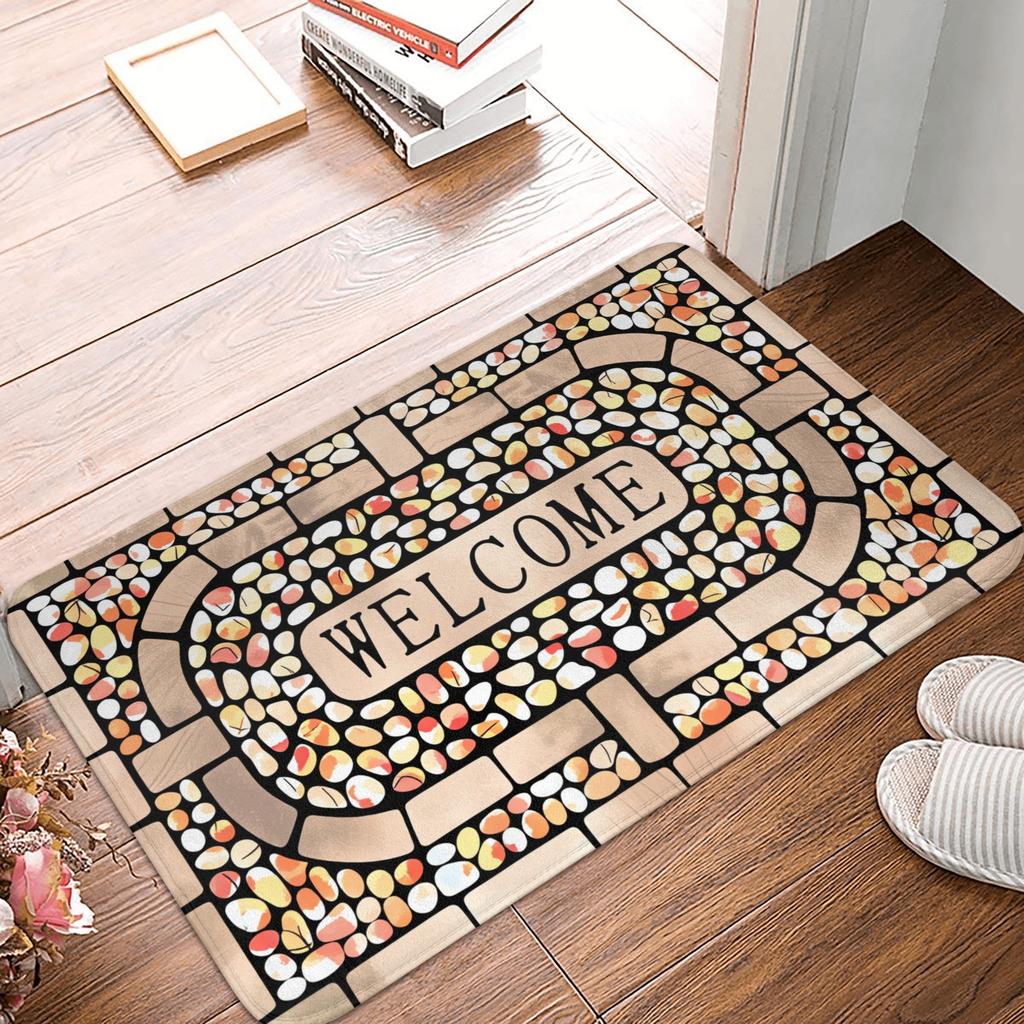Europe Style Simulation Stone Doormat Mat Anti-Slip  Bathroom Kitchen Garage Rug Carpet 40*60cm