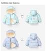 Herbst/Winter Oberbekleidung für Kleinkinder: Baumwoll-Daunenjacke im Ohren-Stil & Lammwolle im trendigen koreanischen Design für Jungen & Mädchen.