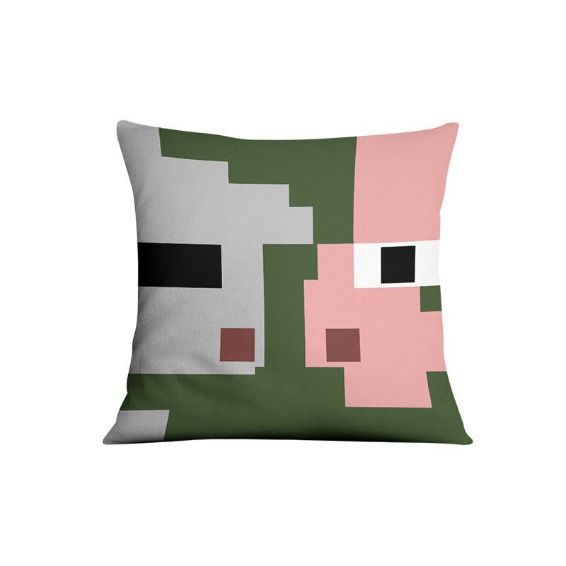 Minecraft Sofa Pillowcase Cushion Cover Home Decoration Steve Creeper Cartoon