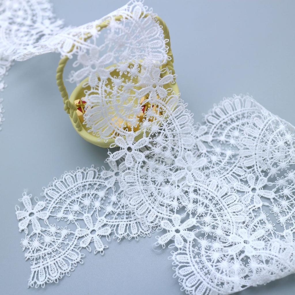 Thin Milk Silk Water-Soluble Lace Lace Mesh Embroidery Fabric Home Textile Clothing Accessories
