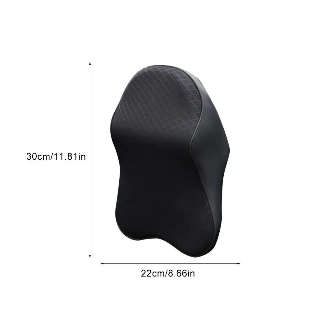 Car Seat Headrest Comfortable Seat Supports Lumbar Backrest Car Seat Pillow Headrest Cushion Pads Memory Foam Car Accessories
