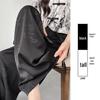 Spring 2025 New Chinese Jacquard Satin Wide-Leg Ice Silk Pants – Women's Popular Casual Style