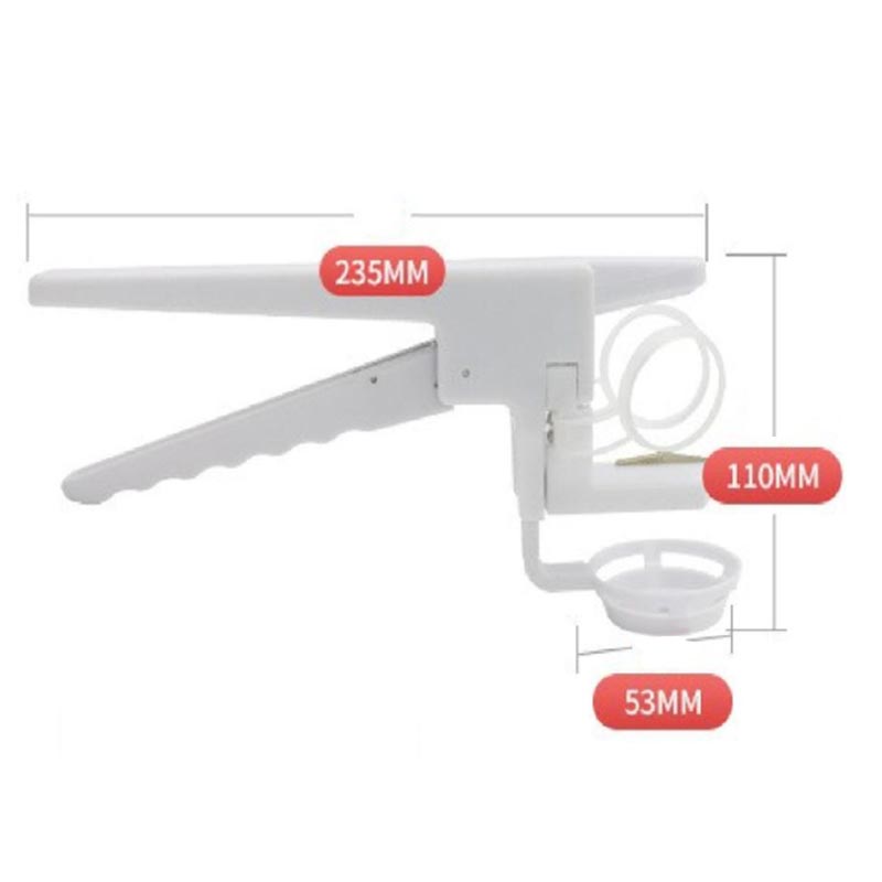 Portable Manual Egg Breaker Shell Separator Heavy-Duty Stainless Steel Handheld Cracker with Ergonomic Handle