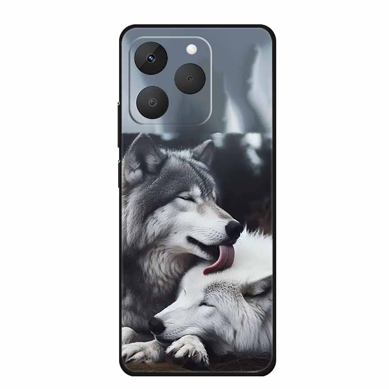 For Realme 15T Phone Case 15 T Fashion Picture Black Silicone TPU Soft Back Cover Case For Realme 15T 5G 2025 Case Realme15T Bag