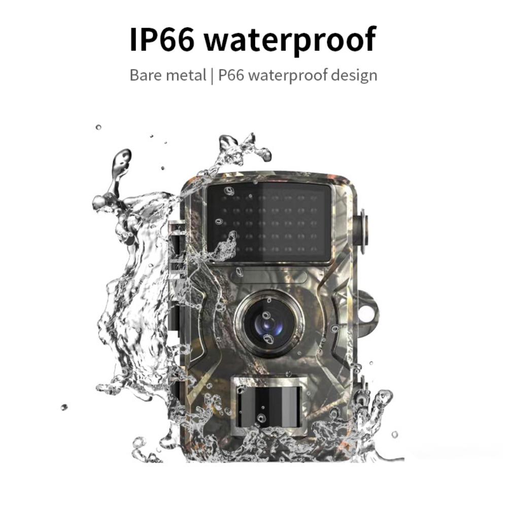 Mini Trail Camera 12MP 1080P Wildlife Scouting Camera Night Vision IP66 Waterproof Monitoring Tracking