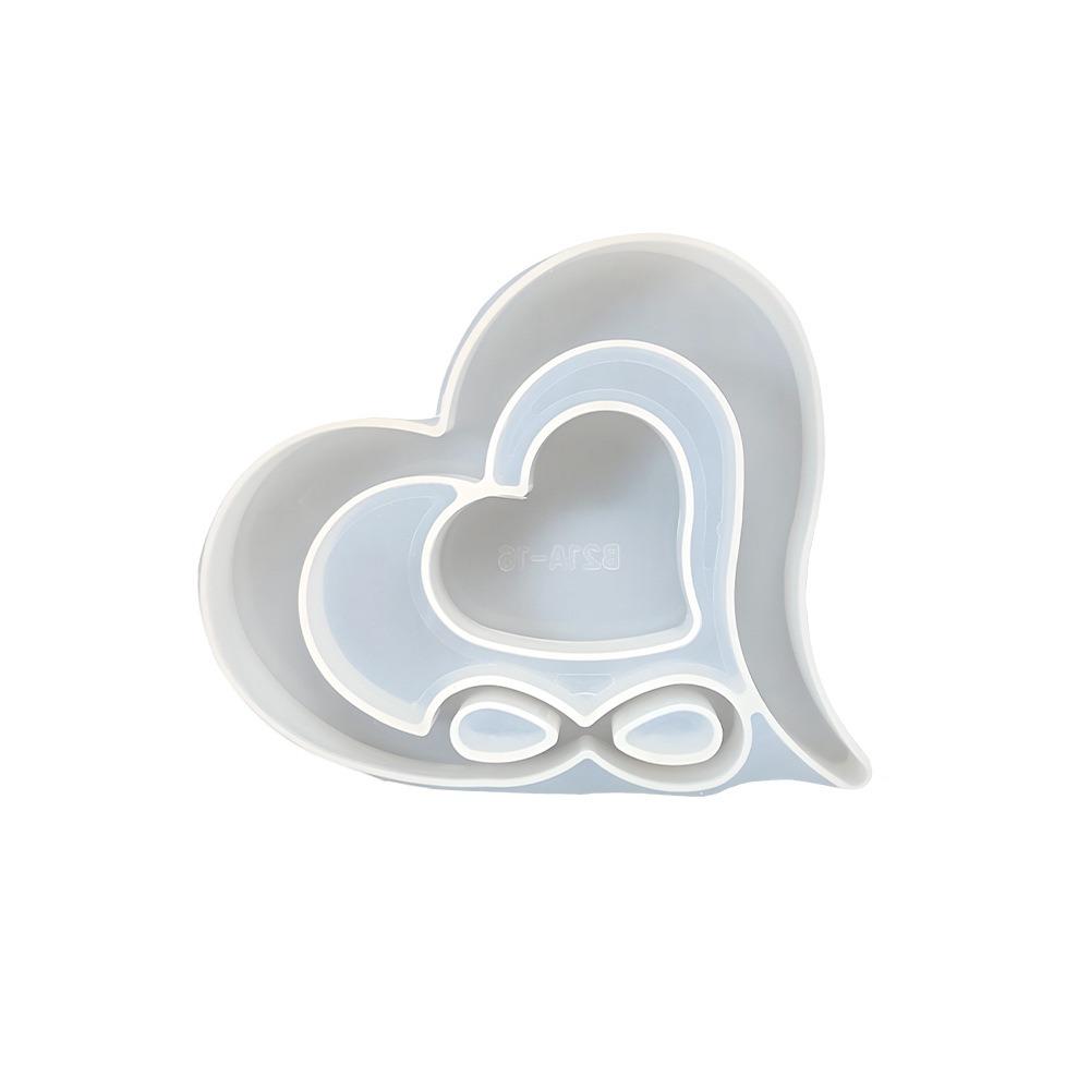 Non-Stick Heart-Shaped Frame Mold Reusable Do It Yourself Interlocking Picture Frame Elegant Flexible Love Heart Photo Frame