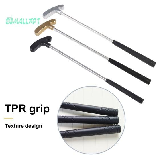 Minigolf-Putterschläger-Set – Edelstahl, TPR-Griff, Rechts-/Linkshänder, mit 2 Golfbällen für Kinder und Erwachsene, Tischspiel