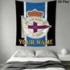 Custom Name Real Club Deportivo Wall Tapestry Aesthetic Wall Hanging Printed Fabric Blanket Decorative Tapestries for Bedroom Living Room Home Decor
