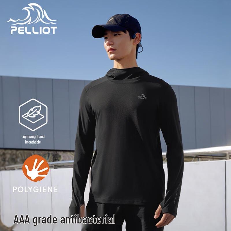 Pelliot Men s Quick-Dry Long Sleeve Hooded T-Shirt L