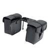 Motorcycle Rear Bags Waterproof Exquisite Saddle Bag Durable Wear-resistant Side Pouch PU Leather Saddlebag Storage Box