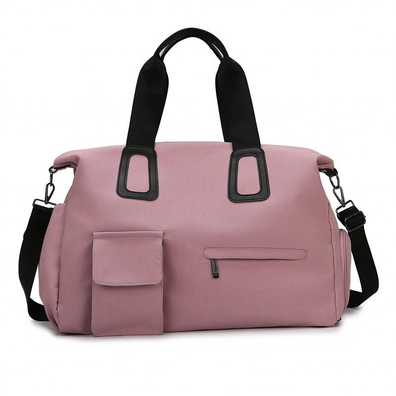 Travel bag Portable women's business trip shopping tow special bag Waterproof Oxford cloth Multifunctional pocket Dry and wet separation women's bag