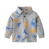 Women's Print Long Sleeve Lapel Collar Soft Comfortable Casual Shirt Top