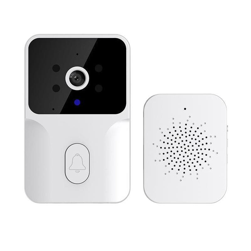 Ding Dong Machine Doorbell, Wireless Wifi Plug-in-free Mobile Phone Remote Intercom Home Surveillance Camera Doorbell White [ding dong doorbell]