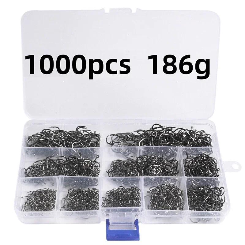Sharp Carbon Steel Fishing Hook with Barbed3-12Multiple Specifications50-1600Lure Fishing Set for Sea Fishing
