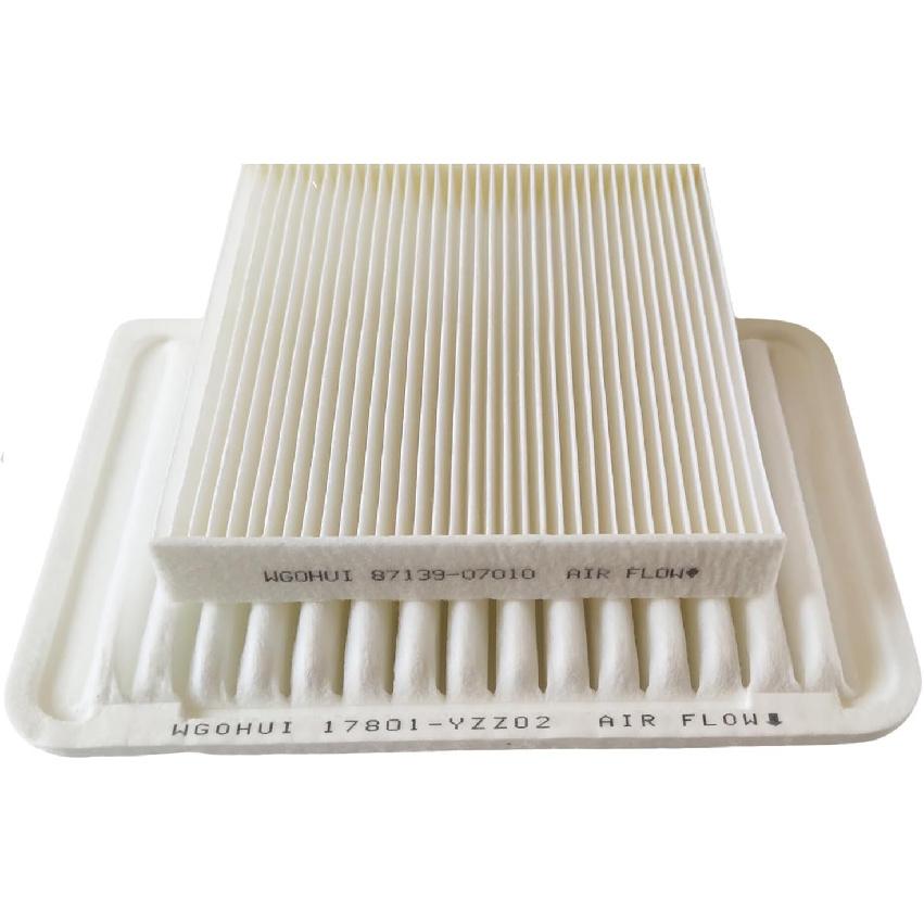Engine Air Filter & Cabin Air Filter Kit Compatible with Camry 2007-2017 Gas and Venza 2009-2017 Gas, Replaces# 17801-YZZ02, 17801-0H050, 17801-28030