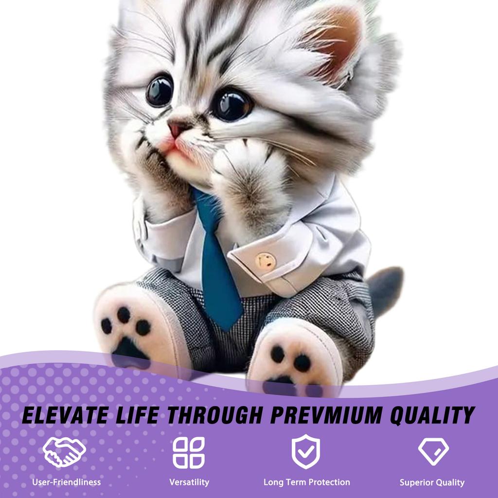 Keychain with Acrylic Cat Pendant Lightweight Key Purse Handbag Charms Pendant for Holidays Birthdays Present