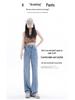 Women's High Waist Tencel Wide Leg Jeans - Summer Thin, Drapey, Slimming, Petite Floor-Length Pants