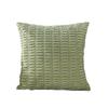 Corduroy Boho Green Throw Pillow Cover18 Inch Striped Soft Cozy Cushion Cases for Couch Sofa Bedroom Living Room Home Decor