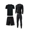 Li Ning Fitness Set Men's Black YUDT069-1 YULT069-1