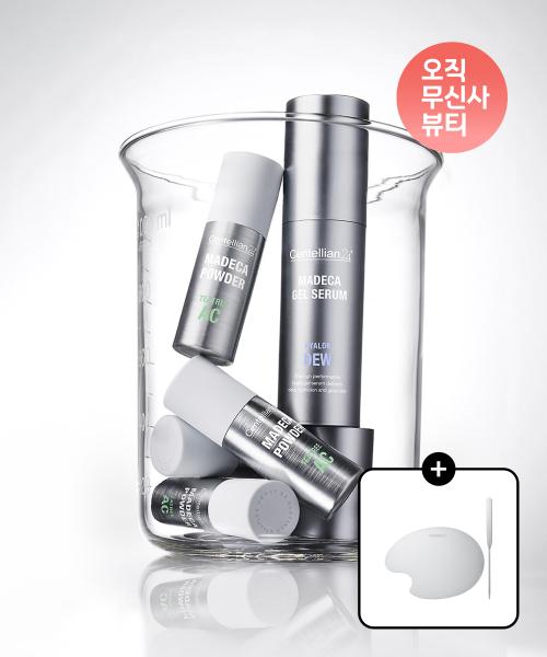 Centellian24 Emergency Soothing Set: Madeca Powder Tea Tree AC & Hyalon Dew Gel Serum Free Gift Set