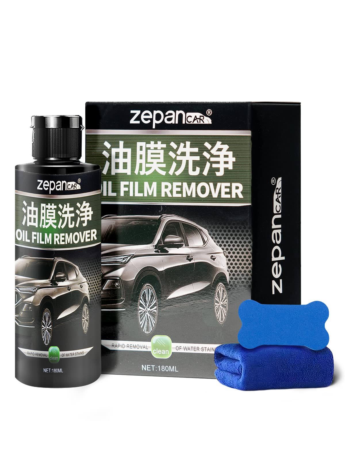 

Zepan Средство для удаления масляной пленки с автомобильного стекла и масло для мойки автомобиля, средство для очистки стекла от масляной пленки для лобовых стекол и принадлежности для мойки автомобиля [Мощное средство для удаления пленки/воды]