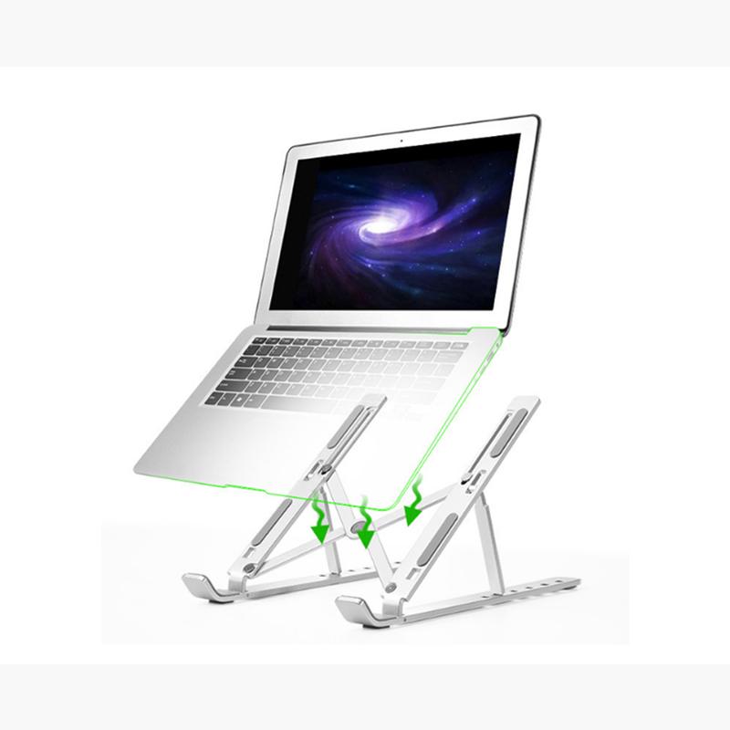 Stands Holders & Car Mounts 6 Speed Height Adjustment Aluminum Alloy Foldable Notebook Computer Stand Portable Heat Sink Base